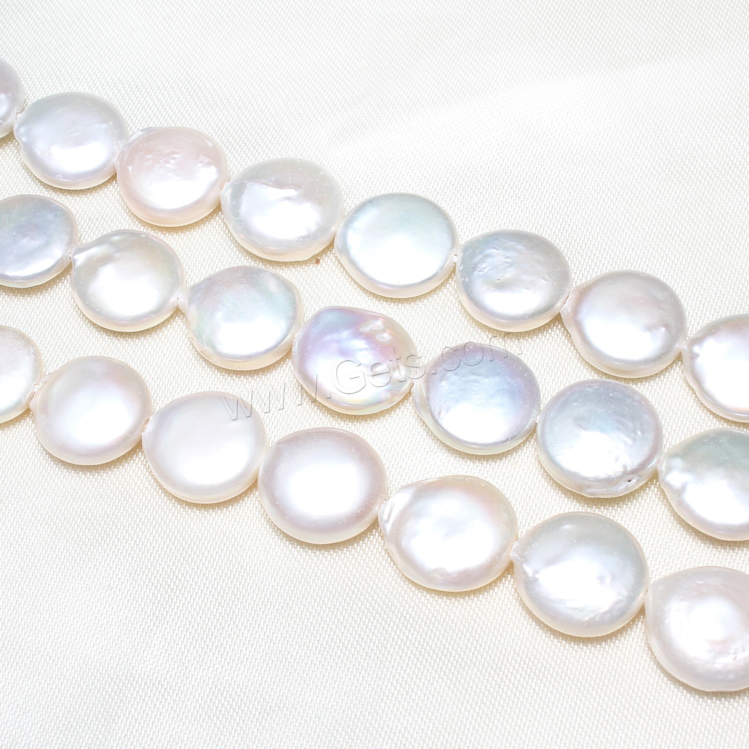 Coin Cultured Freshwater Pearl Beads, Flat Round, natural, different size for choice, more colors for choice, Hole:Approx 0.8mm, Length:Approx 15 Inch, Sold By Strand