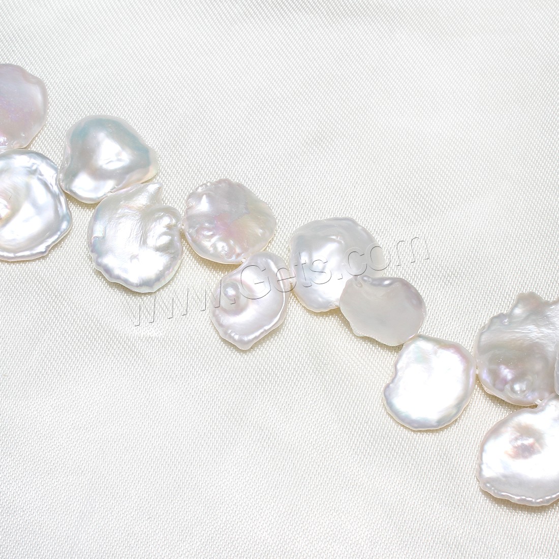 Keishi 培養した淡水の真珠, 天然有核フレッシュウォーターパール, 異なるサイズの選択, 無色, 穴:約 0.8mm, 長さ:約 15 インチ, 売り手 KG