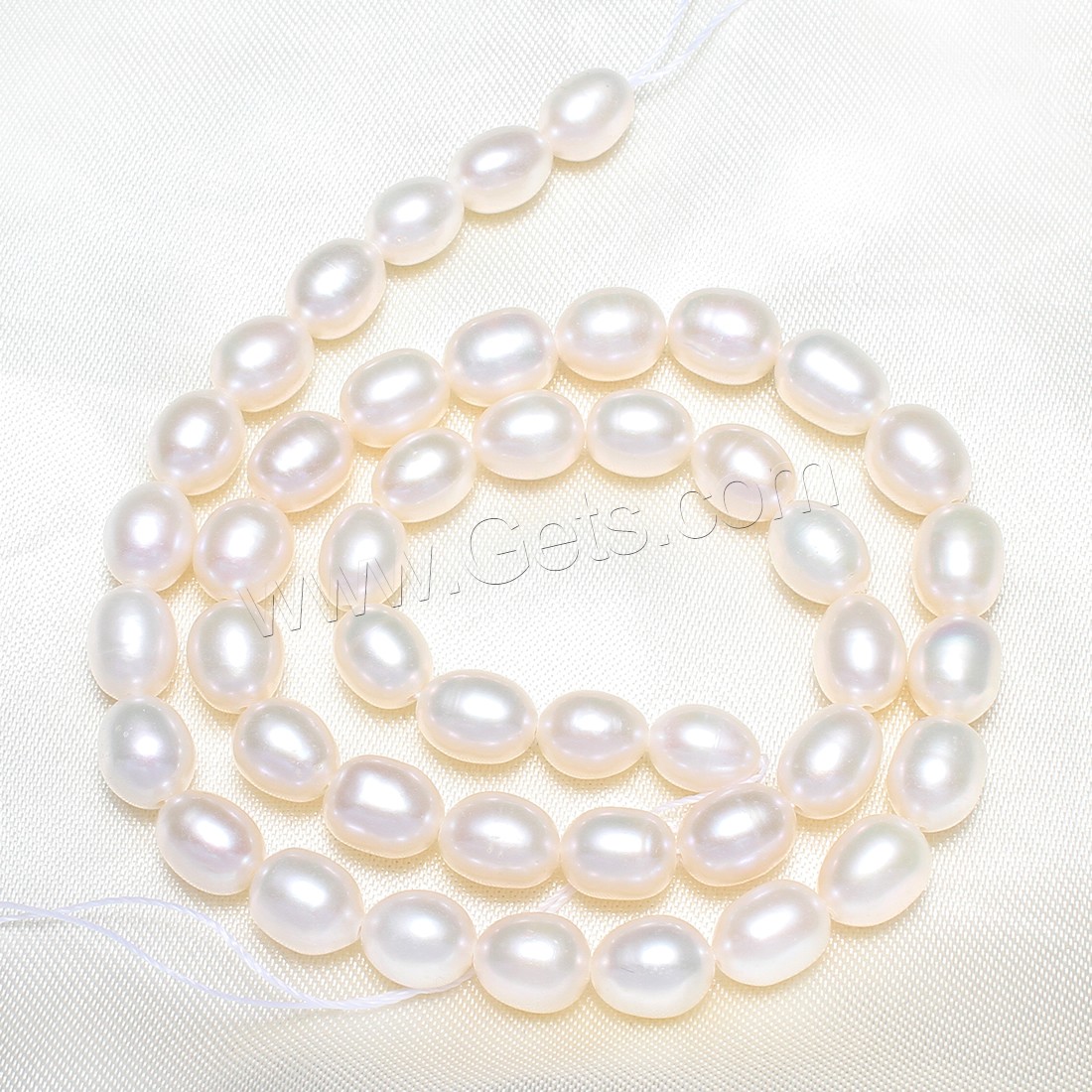 Potato Cultured Freshwater Pearl Beads, Rice, natural, different size for choice, more colors for choice, Hole:Approx 0.8mm, Length:Approx 15 Inch, Sold By Strand