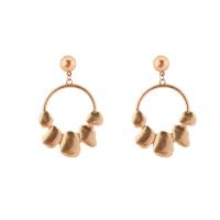 Zinc Alloy Drop Earring, stainless steel post pin, Tassel, gold color plated, for woman, lead & cadmium free 