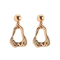 Zinc Alloy Drop Earring, iron post pin, gold color plated, for woman lead & cadmium free 