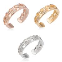 Cubic Zirconia Micro Pave Brass Finger Ring, ring shape, plated & micro pave cubic zirconia & for woman nickel, lead & cadmium free 