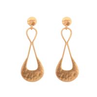 Zinc Alloy Drop Earring, iron post pin, gold color plated, for woman, lead & cadmium free, 80mm 