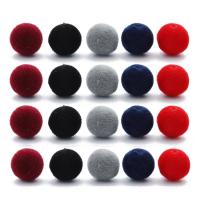 Resin Jewelry Beads, Round, with velveteen covered 8mm Approx 1mm 