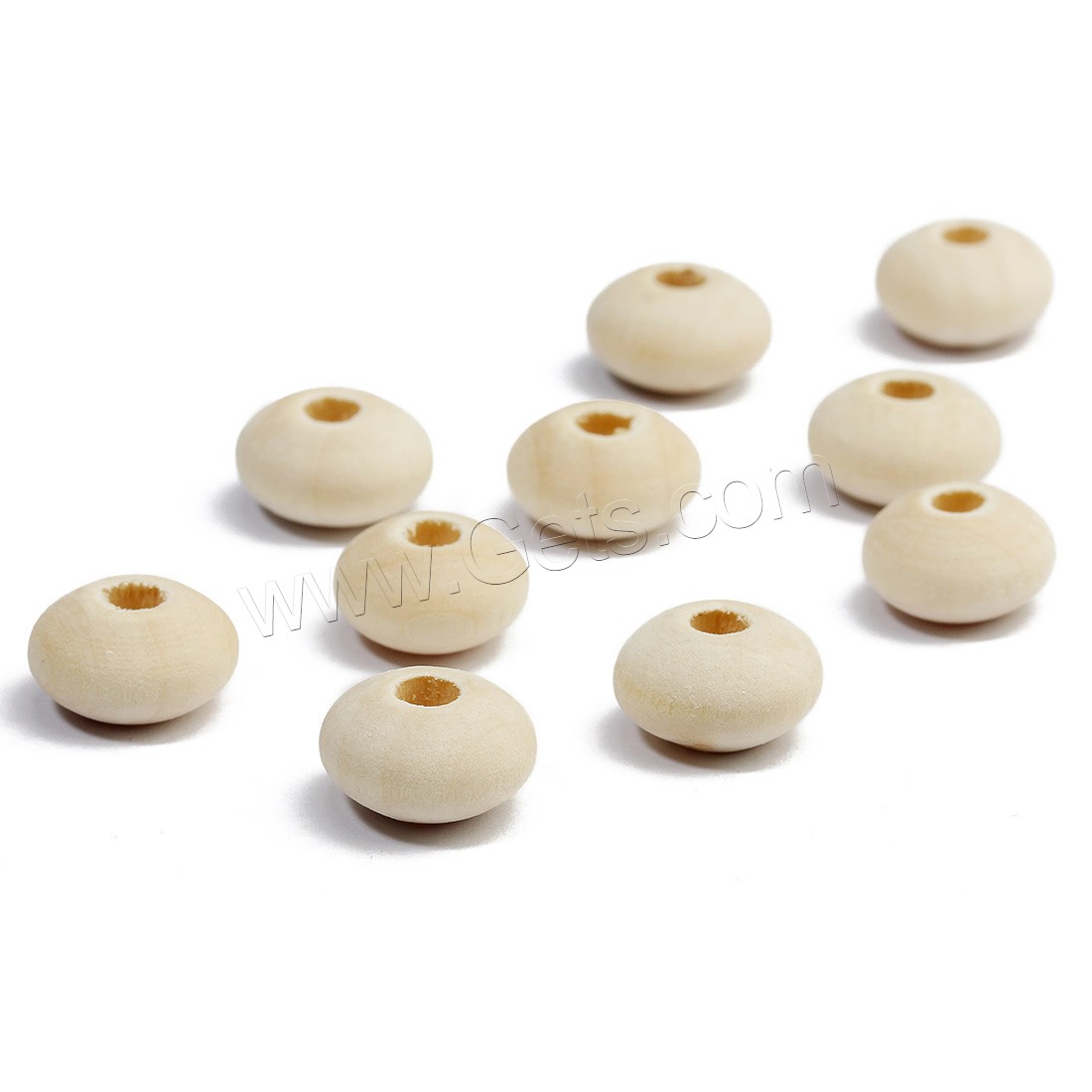 Perles en bois d'origine, rondelle, normes différentes pour le choix, couleur originale, 27x62mm, Trou:Environ 4mm, 40PC/sac, Vendu par sac