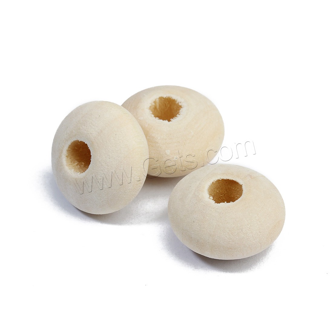 Perles en bois d'origine, rondelle, normes différentes pour le choix, couleur originale, 27x62mm, Trou:Environ 4mm, 40PC/sac, Vendu par sac