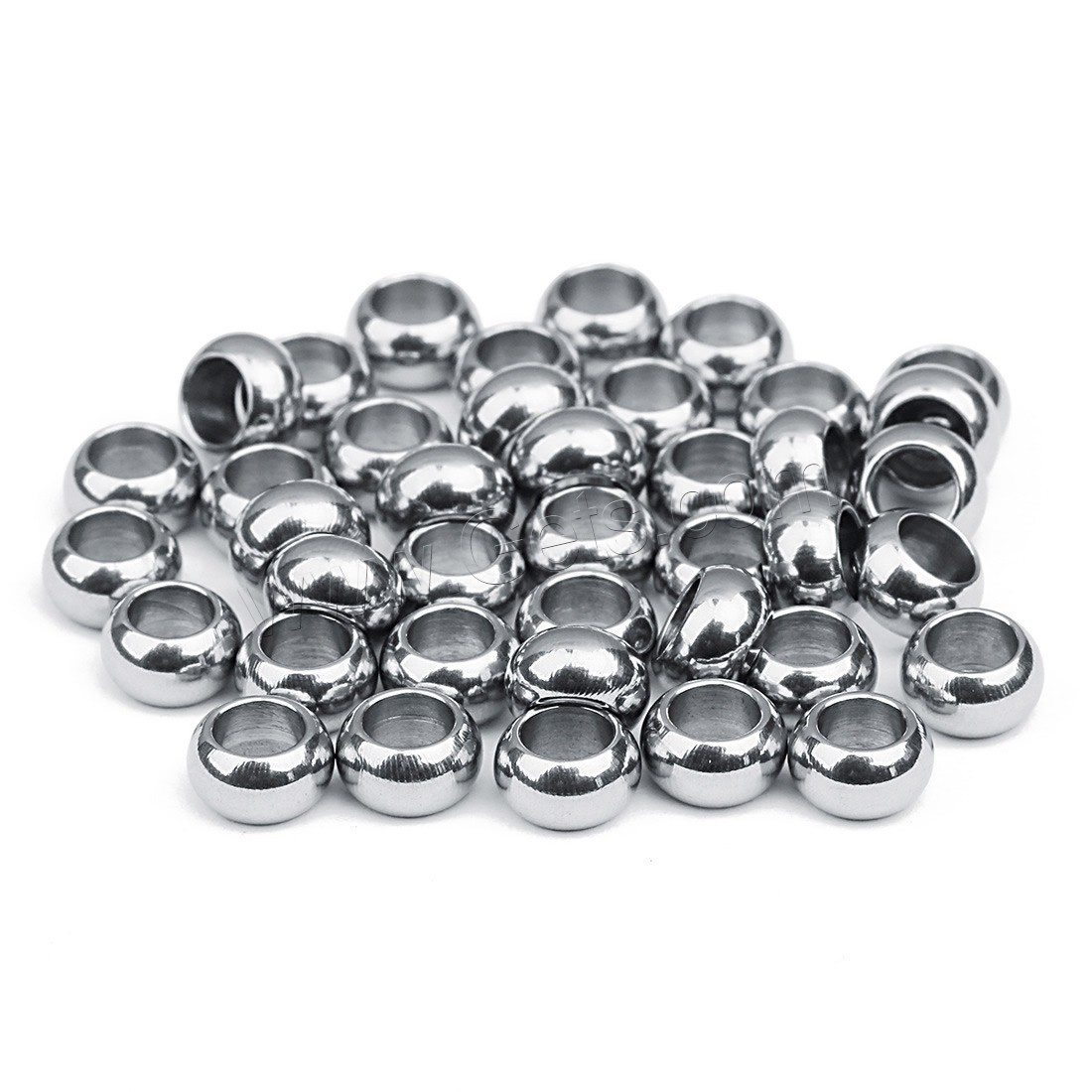 Stainless Steel Beads, Rondelle, different size for choice, original color, 20PCs/Bag, Sold By Bag