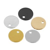 Brass Jewelry Pendants, Flat Round, plated nickel, lead & cadmium free, 8mm Approx 1mm 