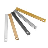 Brass Jewelry Pendants, Rectangle, plated nickel, lead & cadmium free, 20mm Approx 1mm 