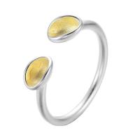 Brass Cuff Finger Ring, plated, for woman, nickel, lead & cadmium free, 16-18mm, US Ring 
