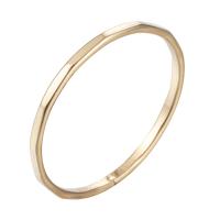 Brass Finger Ring, Round, real gold plated, for woman, nickel, lead & cadmium free, 16-18mm, US Ring 
