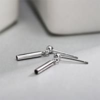 Sterling Silver Drop Earring, 925 Sterling Silver, platinum plated, for woman 