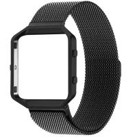 Stainless Steel Watch Band With Frame, plated, for Fitbit alta HR 23mm 