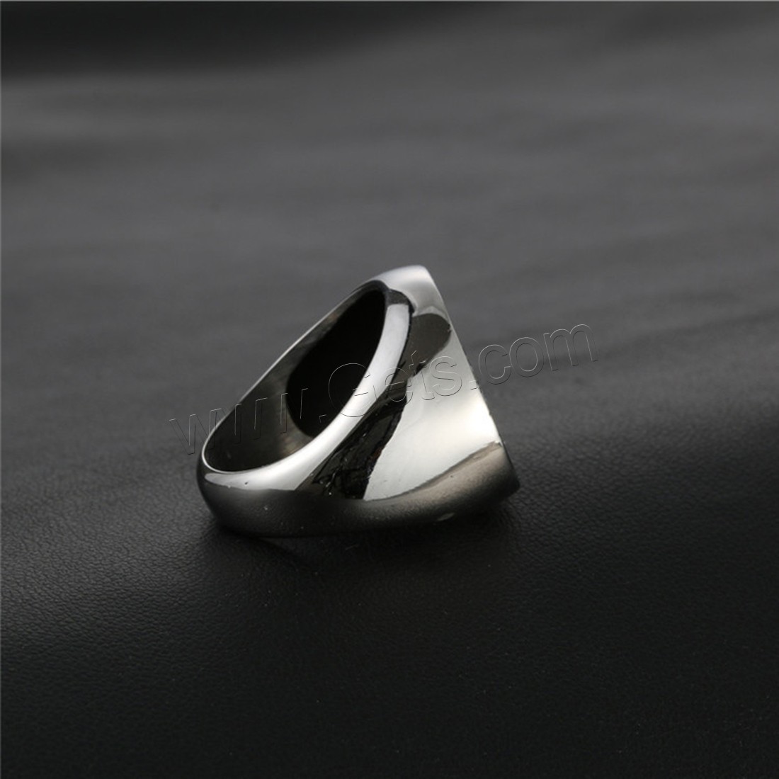 Titanium Steel Finger Ring, Tree, different size for choice & for man & blacken, 13mm, Sold By PC