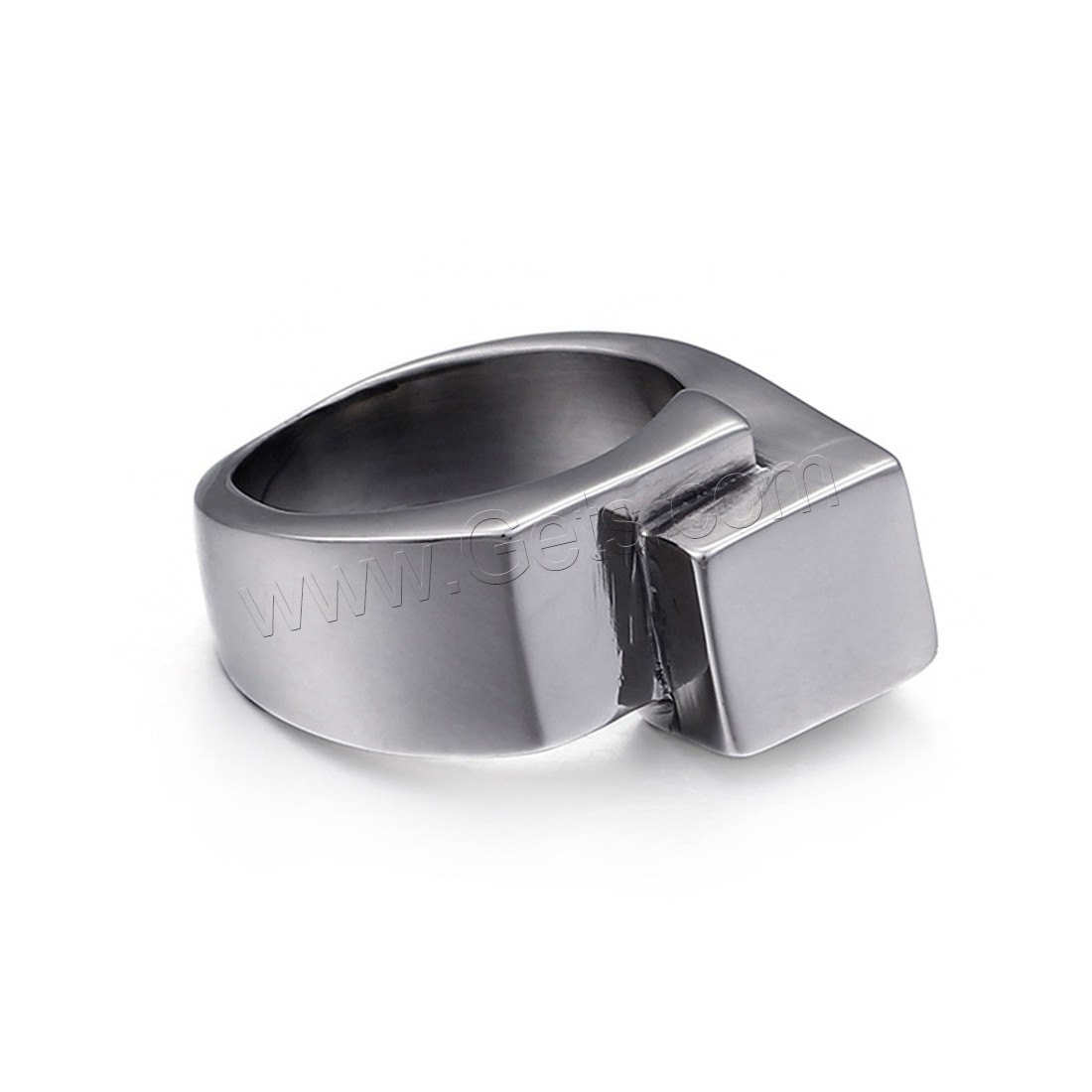 Titanium Steel Finger Ring, different size for choice & for man, original color, 6mm, Sold By PC