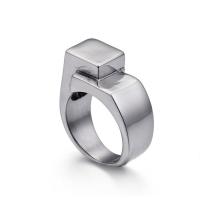 Titanium Steel Finger Ring & for man, original color, 6mm 