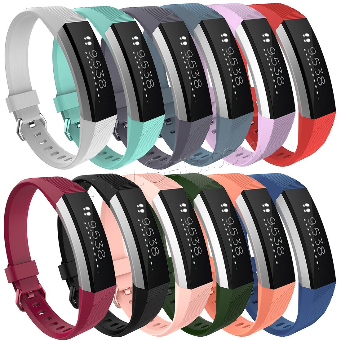 Silicone Watch Band, for Fitbit alta HR & different size for choice, more colors for choice, 9mm, Sold By Strand