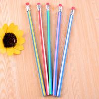 Weich-PVC Bleistift, gemischte Farben, 8mm, 500PCs/Tasche, verkauft von Tasche