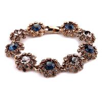 Zinc Alloy Crystal Bracelets, with Crystal, plated, for woman & with rhinestone 16mm Approx 8.6 Inch 