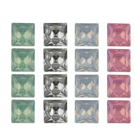 Faceted Resin Cabochon, Square 