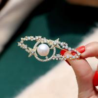 Zinc Alloy Brooch, with Shell Pearl & Freshwater Pearl, plated & micro pave cubic zirconia & for woman & enamel & hollow 