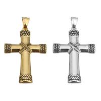 Stainless Steel Cross Pendants, plated, for woman & blacken Approx 