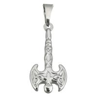 Stainless Steel Pendants, Axe, for woman, original color Approx 