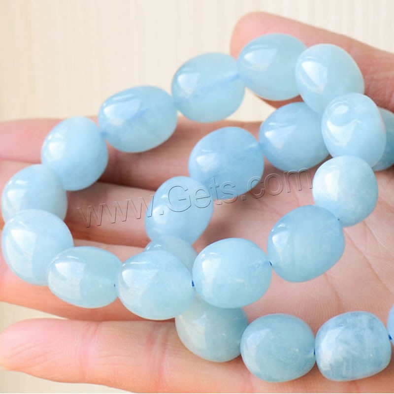 Природный кварцевый браслет, Круглая, Портативный & разный размер для выбора & Женский, голубой, длина:Приблизительно 7 дюймовый, продается Strand