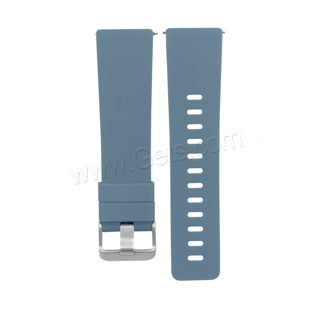 Bande de montre en acier inoxydable, silicone, acier inoxydable boucle ardillon, pour Fitbit alta HR & normes différentes pour le choix, plus de couleurs à choisir, 23mm, Vendu par brin