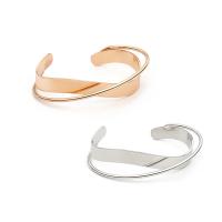 Ouverture Bracelets en cuivre, laiton, Placage, pour femme, plus de couleurs à choisir, 8mm, Diamètre inté Environ 60mm, Vendu par PC