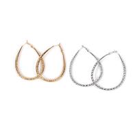 Iron Hoop Earring, plated, for woman 80mm 
