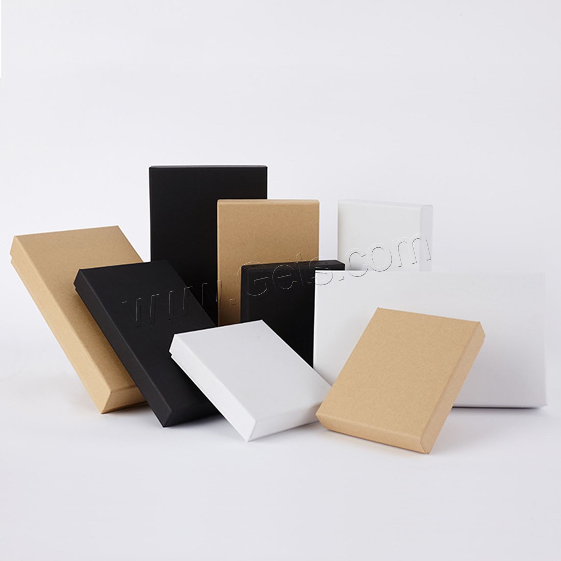 papier Boîte cadeau d’emballage, rectangle, normes différentes pour le choix, couleurs mélangées, Vendu par PC