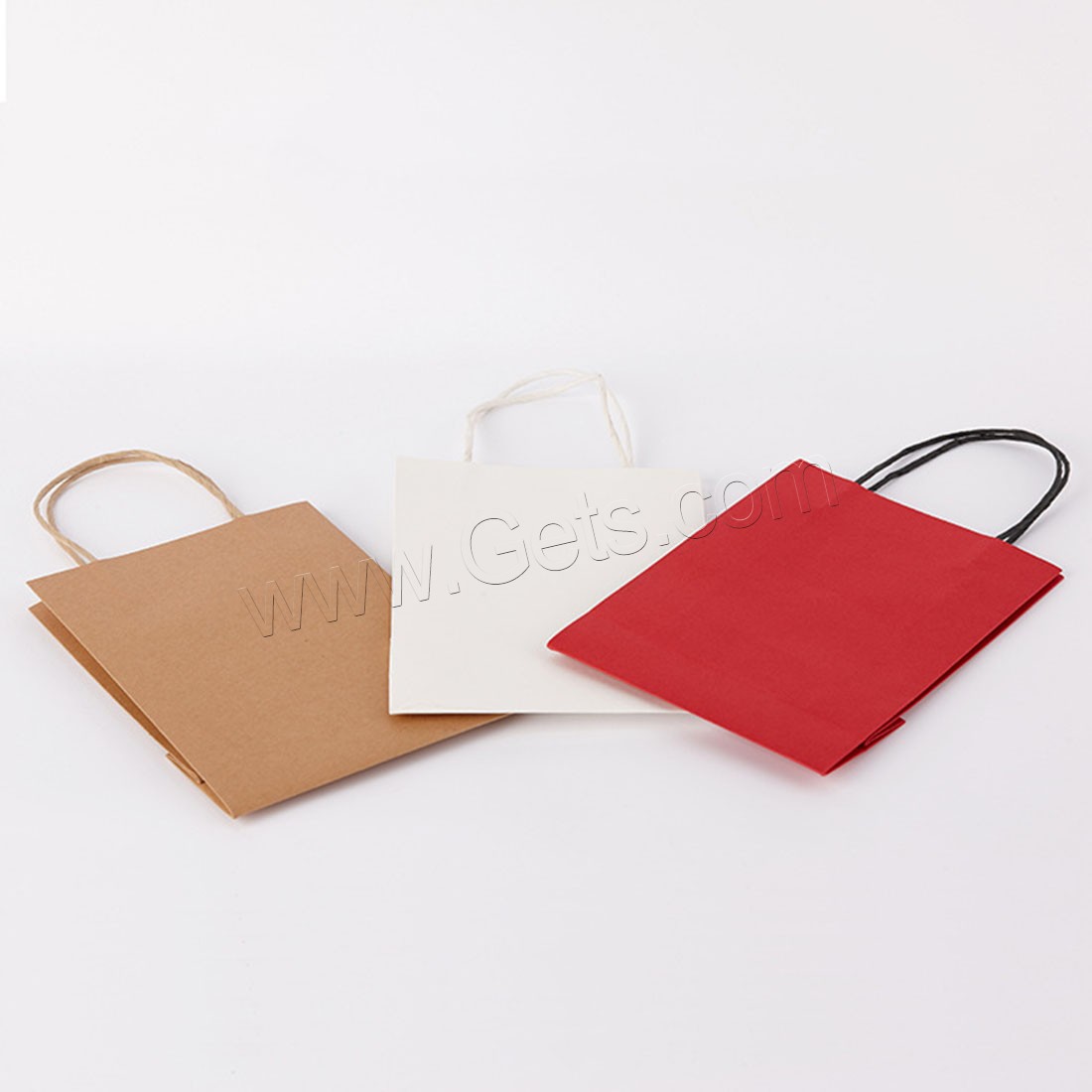 Papel bolsa de regalo, Rectángular, diverso tamaño para la opción, más colores para la opción, Vendido por UD