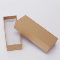 Kraft Caja de regalo de embalaje, Rectángular, color café, 175x70x38mm, Vendido por UD