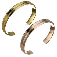 Stainless Steel Cuff Bangle, plated, for woman 9mm, Inner Approx 