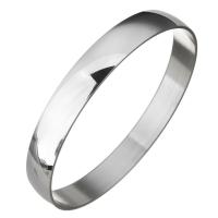 Stainless Steel Bangle, for woman, original color, 10mm, Inner Approx 68mm 
