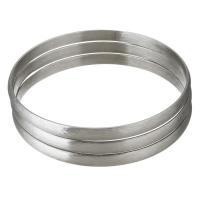 Stainless Steel Bangle Set, brushed & for woman, original color, 5.5mm, Inner Approx 68mm 