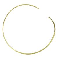 Collier en acier inoxydable, Placage de couleur d'or, pour femme, 3.5mm, Diamètre inté Environ 150mm, Vendu par PC