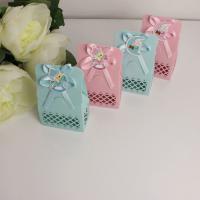 Wedding Candy Box, Paper, with Satin Ribbon, hollow 