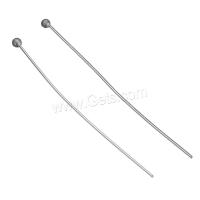 304 Stainless Steel Ball Head Pin, original color 0.5mm 