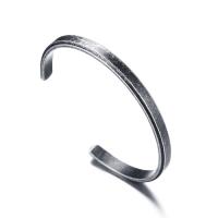 Stainless Steel Cuff Bangle, plated, Unisex, 6mm, Inner Approx 61mm 
