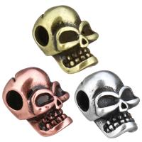 Brass Jewelry Beads, Skull, plated Approx 2.5mm 