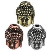 Cubic Zirconia Brass Beads, Buddha, plated, with cubic zirconia Approx 2mm 
