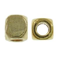 Zinc Alloy Jewelry Beads, Cube, plated lead & cadmium free Approx 2mm, Approx 
