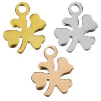 Stainless Steel Clover Pendant, Four Leaf Clover, plated Approx 1.5mm 