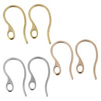 Stainless Steel Hook Earwire, plated, with loop 1mm Approx 