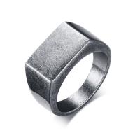 Stainless Steel Finger Ring, plated & for man, 10mm 
