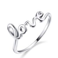 Стерлингового серебра кольцо, Серебро 925 пробы, Слово, разный размер для выбора & Женский продается PC