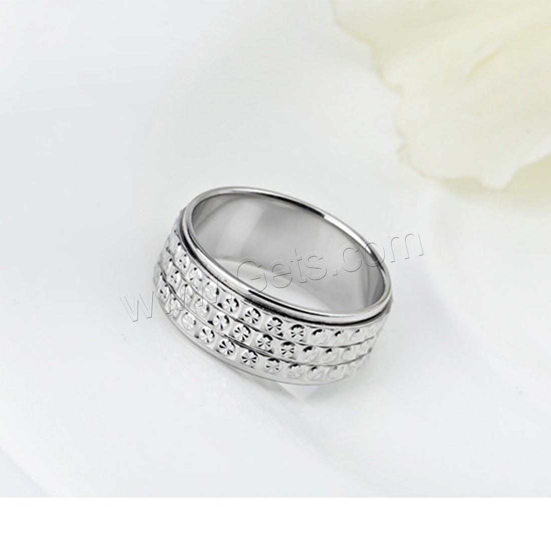 Sterling Silver Finger Ring, 925 Sterling Silver, different size for choice & for woman, 8mm, Sold By PC