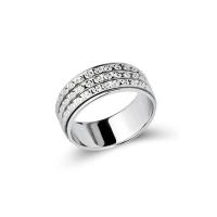 Sterling Silver Finger Ring, 925 Sterling Silver & for woman, 8mm 